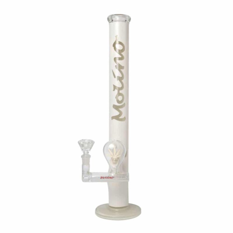 White Widow Glass Bong Set - Colored Bongs - Molino Glass Bongs