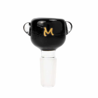 Glass Bong Bowl - Black Bubble Cup - Molino Glass Bongs