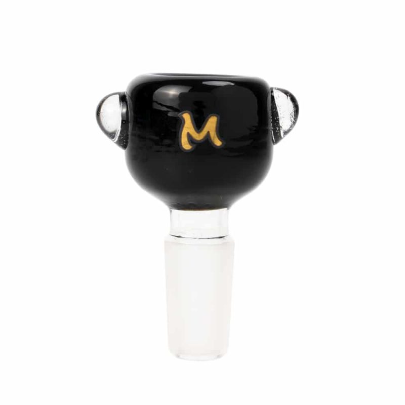 Glass Bong Bowl - Black Bubble Cup - Molino Glass Bongs