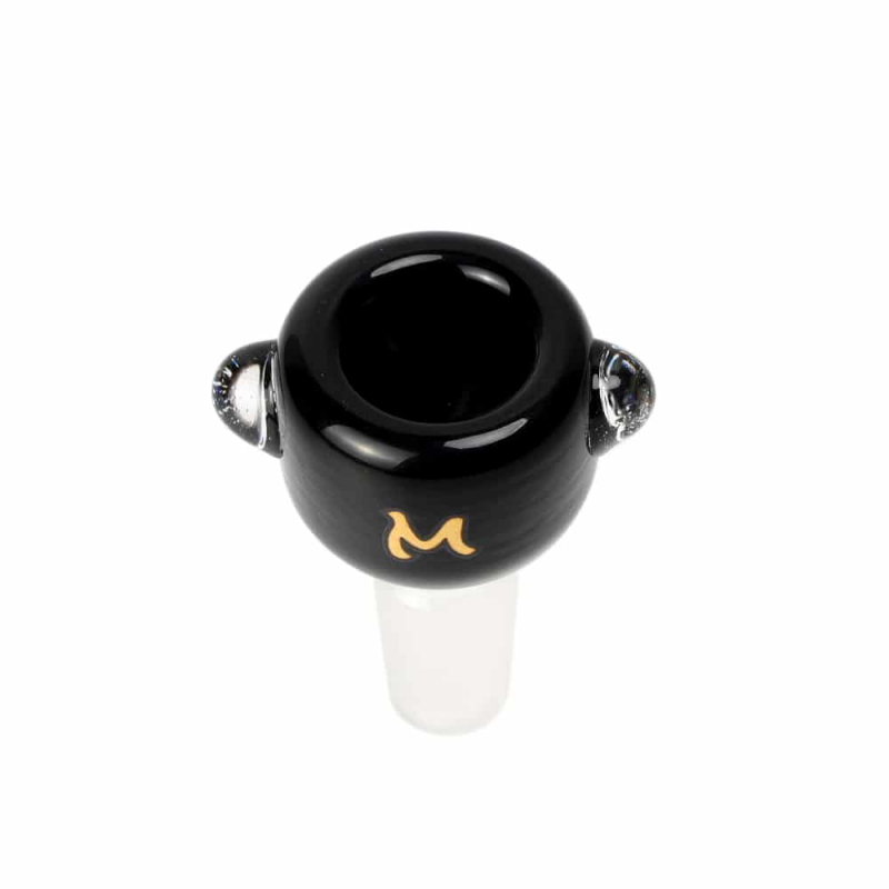 Glass Bong Bowl - Black Bubble Cup - Molino Glass Bongs