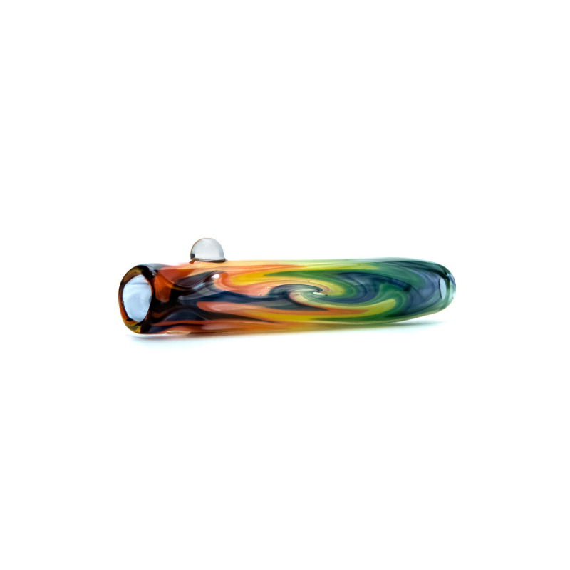 Reversed Bat with Rasta Colours - Molino Glass Bongs