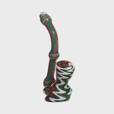 weed pipe - dry mini sherlock with flower millie  - Molino Glass Bongs