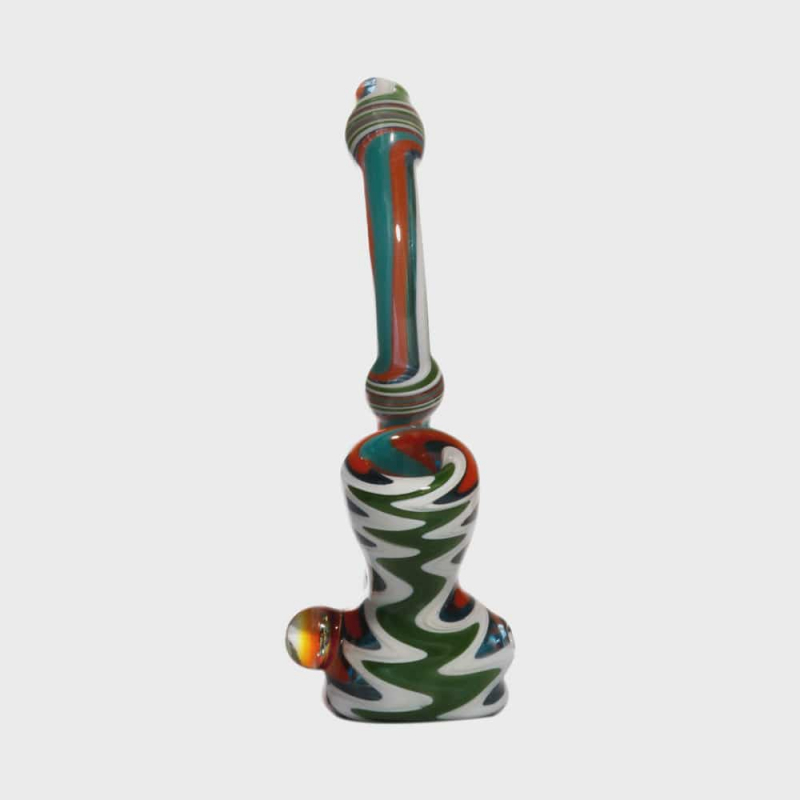 weed pipe - dry mini sherlock with flower millie  - Molino Glass Bongs