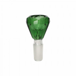Diamond Bong Bowl Green  - Molino Glass Bongs