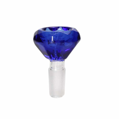 Diamond Bowl 2 Blue  - Molino Glass Bongs