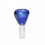 Blue Glass Bong Bowl - Diamond Bowl Blue - Molino Glass Bongs