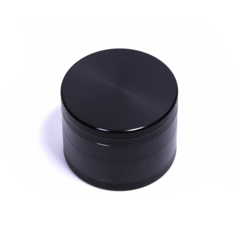 4 Pieces Aluminium Grinder Black - Closed