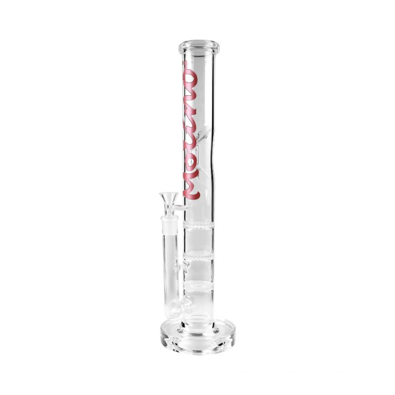 Stemless Triple Disc Percolator- PB-029-Pink - Molino Glass Bongs