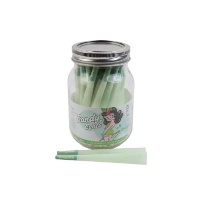40 Green Candy Cones. Pre-rolled cones by LEAF Brand rolling Papers