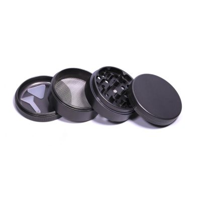 4pc Ceramic Coated Aluminium Grinder - Grey