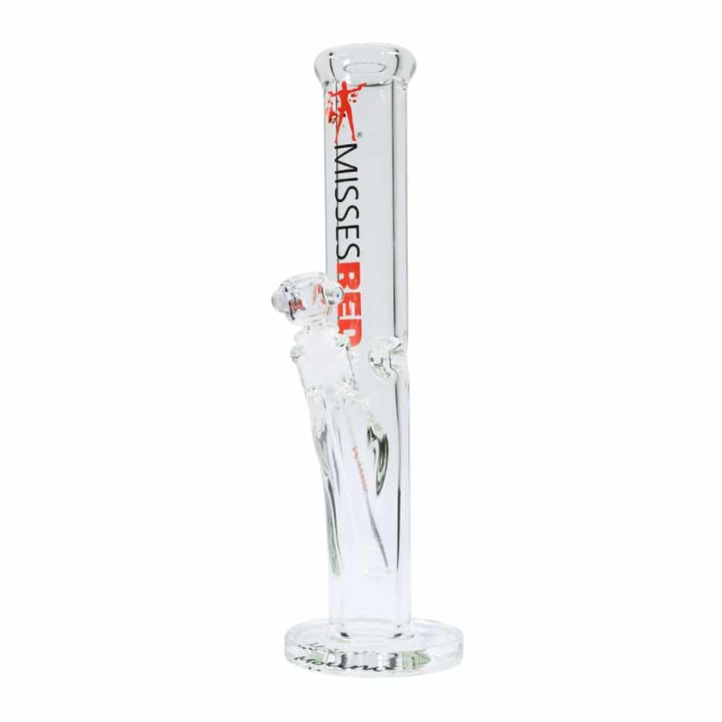 9 mm Cylinder Bong - Misses Red - Molino Glass Bongs