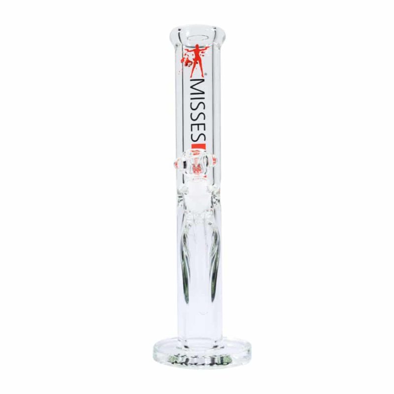 9 mm Cylinder Bong - Misses Red - Molino Glass Bongs