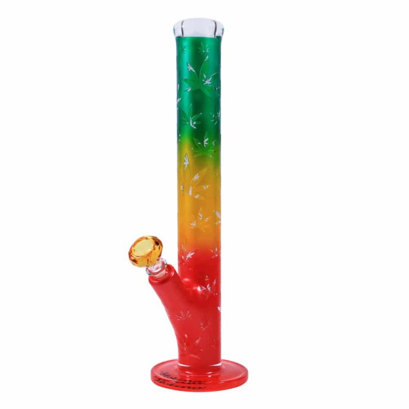 High Society Rasta Leaf Bong - Molino Glass Bongs