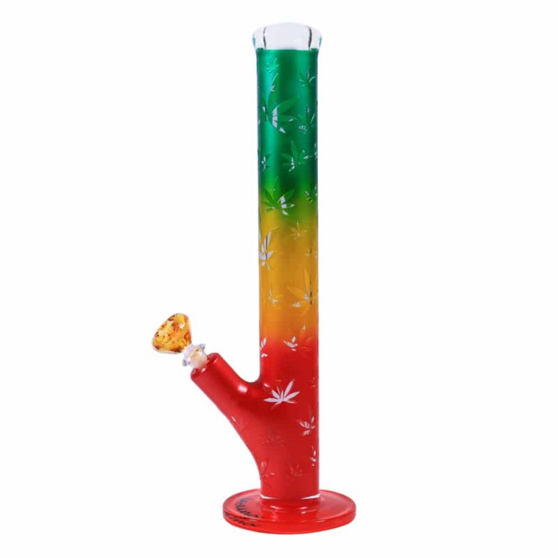 High Society Rasta Leaf Bong - Molino Glass Bongs