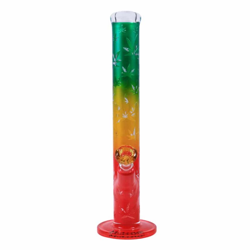 High Society Rasta Leaf Bong - Molino Glass Bongs