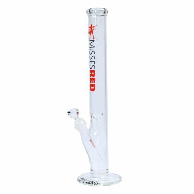 Misses Red Cylinder Bong - Molino Glass Bongs